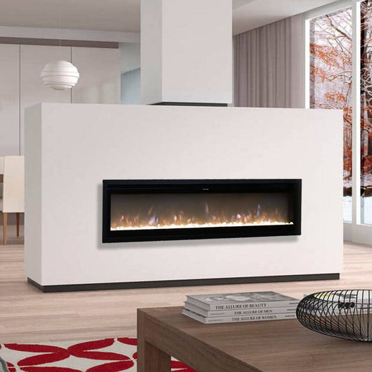 60 Inch Electric Fireplace 9 Colour LED Flame Effect Heater with Remote Control