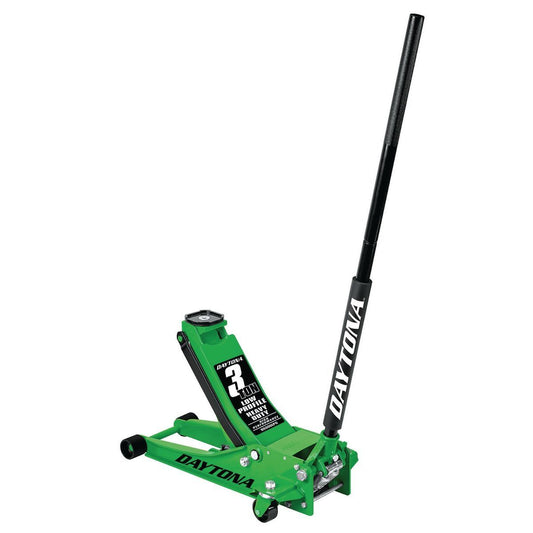 3 Ton Low Profile Professional Rapid Pump Floor Jack, Green | Jacks & Lift Trucks