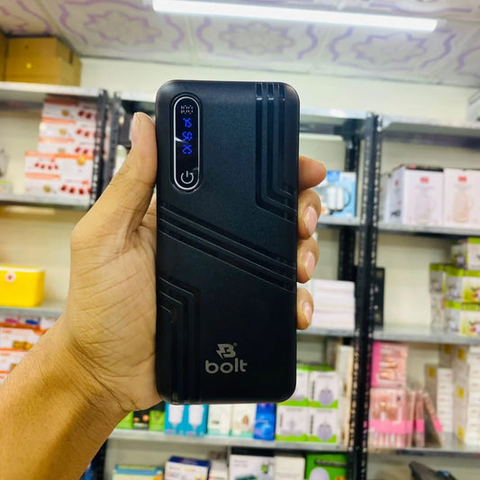 Portable BOLT B154 20000mAh Power Bank with Type-C and Micro USB input ports, durable shell, and high-capacity performance