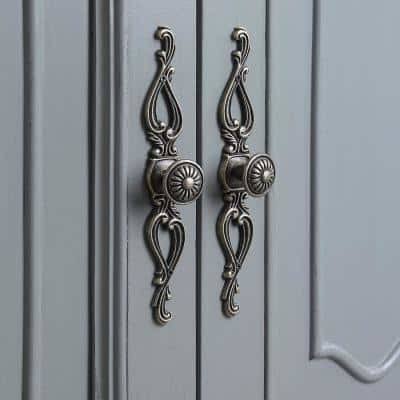 Winslow 33 in. W x 22 in. D Bath Vanity in Antique Gray with White Marble | Bathroom Vanities