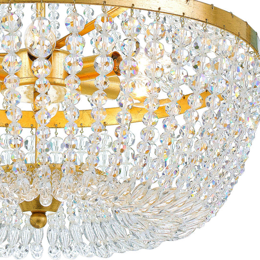608-GA Rylee 6 Light Antique Gold Chandelier | Chandeliers