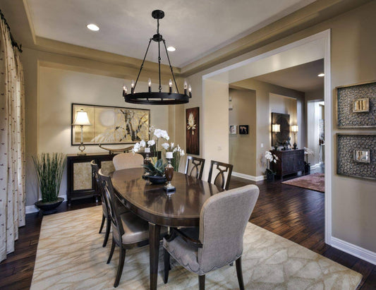 Wrought Iron Vintage Barn Metal Castile One Tier Chandelier Chandeliers Industrial Loft Rustic Lighting W 26 H 27 | Chandeliers