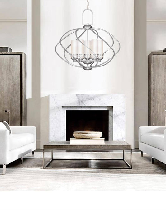 Westfield Chandelier Brushed Nickel 5 Light 4725-91 | Chandeliers