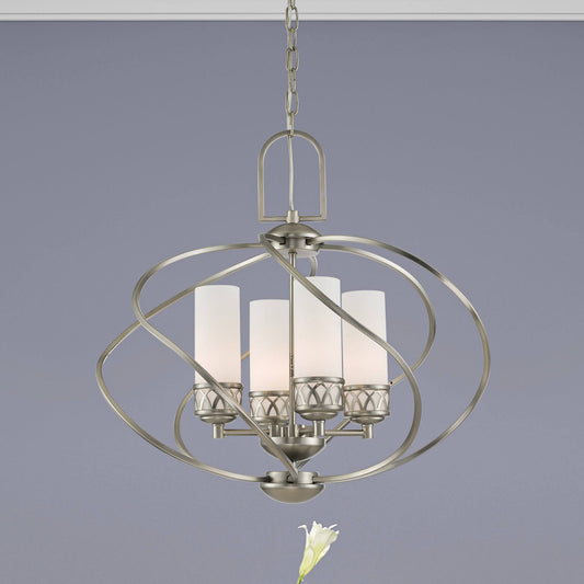 Westfield 4 Light Brushed Nickel Chandelier 4724-91 | Chandeliers