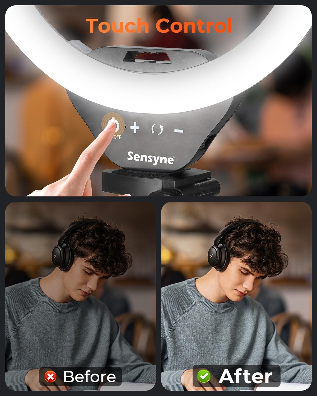 Three Light Modes – Warm, Cool, Natural