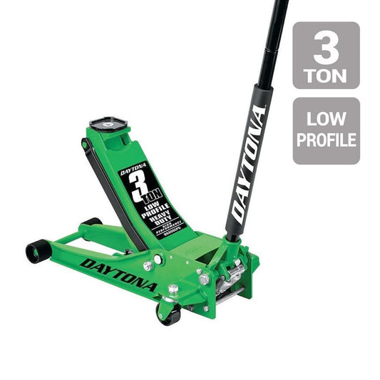 3 Ton Low Profile Professional Rapid Pump Floor Jack, Green | Jacks & Lift Trucks