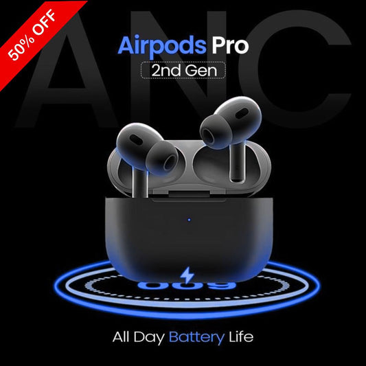 AirPods Pro 2nd Generation Black Edition wireless earbuds with active noise cancellation and premium sound