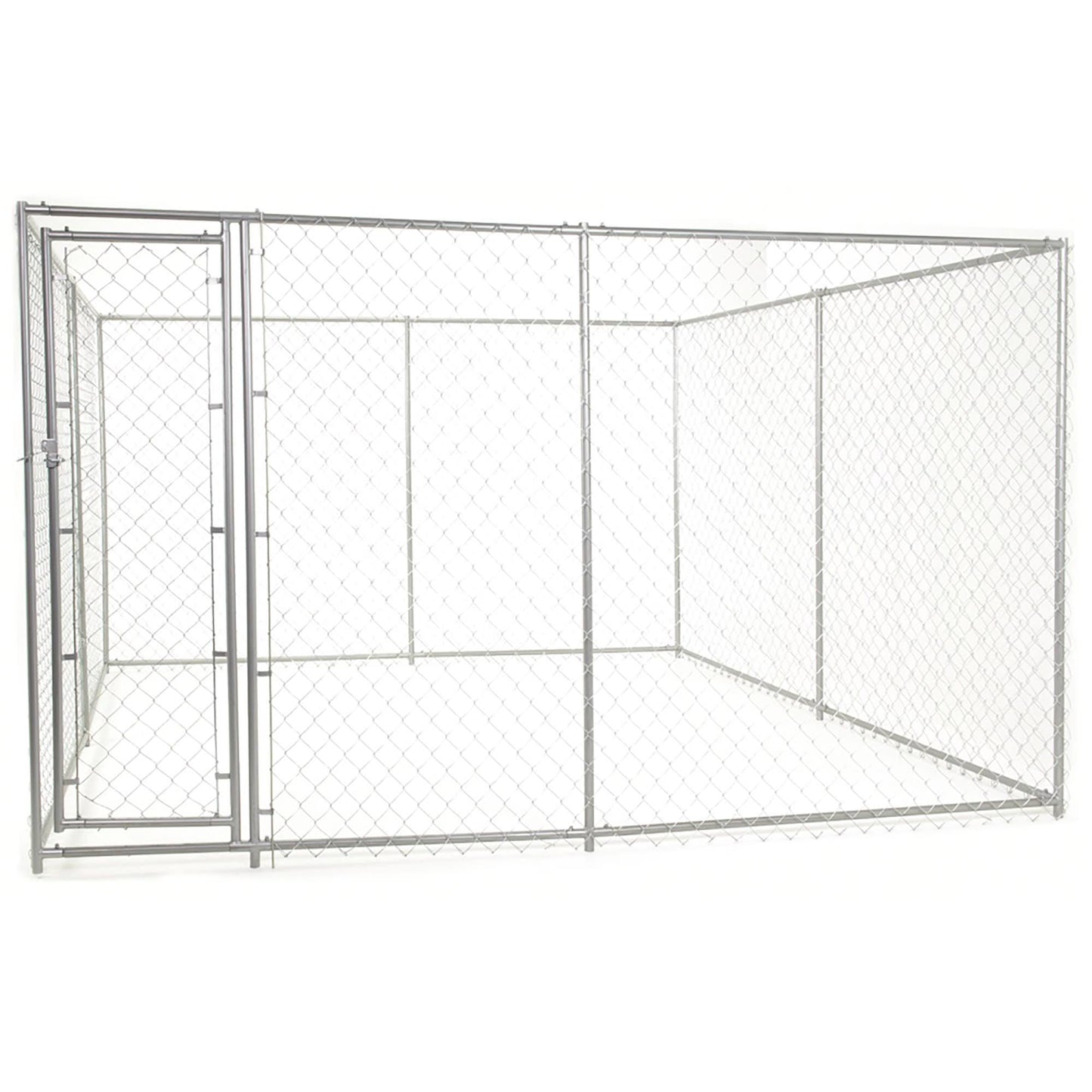 10 x 10Foot Heavy Duty Outdoor Chain Link Dog Kennel | Dog Kennels & Runs
