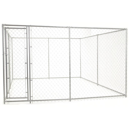 10 x 10Foot Heavy Duty Outdoor Chain Link Dog Kennel | Dog Kennels & Runs