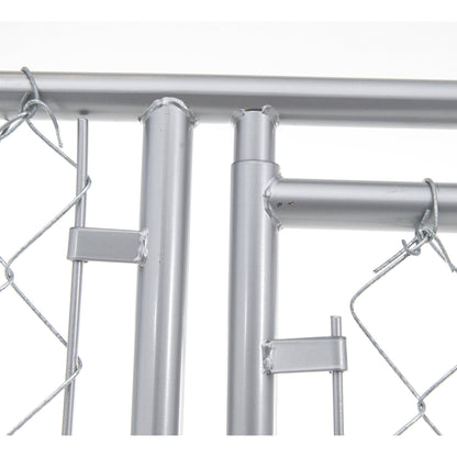 10 x 10Foot Heavy Duty Outdoor Chain Link Dog Kennel | Dog Kennels & Runs